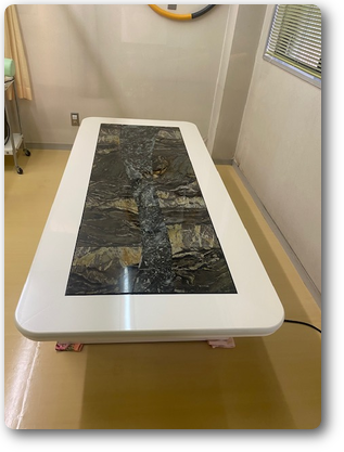 完成した岩盤ベッド 完成した岩盤ベッド